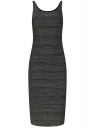 Платье-майка с люрексом oodji для Женщины (черный), 14015007-26B/51509/2991X