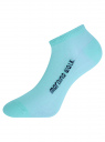 Комплект укороченных носков (3 пары) oodji для Женщины (синий), 57102604T3/48022/7