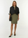 Юбка базовая прямая oodji для Женщины (зеленый) Юбка базовая прямая oodji для Женщины (зеленый), 21611105-5B/18600/6801N