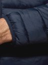 Куртка стеганая с воротником-стойкой oodji для мужчины (синий), 1B111008M/49002N/7900N