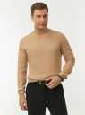 Свитер базовый из хлопка oodji для Мужчины (бежевый) Свитер базовый из хлопка oodji для Мужчины (бежевый), 4B312003M/39796N/3300N