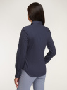 Рубашка хлопковая базовая oodji для женщины (синий), 13K03001-1B/14885/7900N