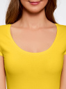 Комплект из двух трикотажных платьев oodji для Женщины (желтый), 14001182T2/47420/5100N