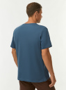 Футболка хлопковая oodji для Мужчины (синий) Футболка хлопковая oodji для Мужчины (синий), 5L641001I-3/47885N/7400N