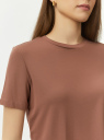 Кроп-топ из вискозы oodji для Женщины (коричневый) Кроп-топ из вискозы oodji для Женщины (коричневый), 15F11005-1/49998/3700N