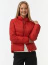 Куртка стеганая с воротником-стойкой oodji для Женщины (красный) Куртка стеганая с воротником-стойкой oodji для Женщины (красный), 10203133/33445/4500N