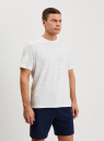 Футболка хлопковая с принтом oodji для Мужчины (белый), 5L641011I-43/47885N/1210M