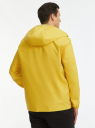 Ветровка с капюшоном из прорезиненного материала oodji для Мужчины (желтый), 1L613001M/50956/5229P