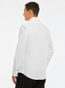 Рубашка базовая из хлопка oodji для Мужчина (белый), 3B140009M/34146N/1000N