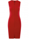 Платье облегающего силуэта с потайной молнией oodji для Женщина (красный), 12C02007B/42250/4501N