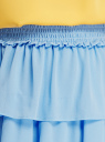 Юбка мини с оборками oodji для Женщины (синий), 13G00020/35271/7000N