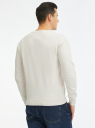 Пуловер базовый с V-образным вырезом oodji для мужчины (белый), 4B212007M-1/34390N/1200M