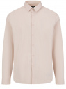 Рубашка приталенная с длинным рукавом oodji для мужчины (бежевый), 3B140008M-1/50983N/3310C