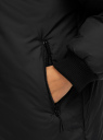 Куртка на молнии с воротником-стойкой oodji для Женщина (черный), 10203103-1/45913/2900N
