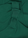 Топ с декоративным бантом oodji для женщины (зеленый), 11403152-5/31427/6E00N
