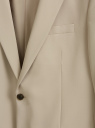 Пиджак классический приталенного силуэта oodji для Мужчины (бежевый), 2B420040M-9/18600/3500N