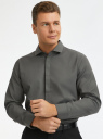 Рубашка классическая из фактурной ткани oodji для Мужчина (серый), 3B110017M-6/50615N/2501N