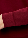 Свитшот хлопковый базовый oodji для женщины (красный), 14808015-1B/47914/4900N