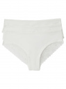 Комплект из 3-х трусов oodji для Женщины (белый) Комплект из 3-х трусов oodji для Женщины (белый), 55709993T3/51411/1200N