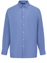 Рубашка прямого силуэта с нагрудным карманом oodji для Мужчина (синий), 3L330013M/51176N/7501N