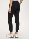 Спортивные брюки из ткани с начесом oodji для женщины (черный), 16700030-25B/19014N/2901N