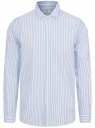 Рубашка из хлопка в полоску oodji для мужчины (синий), 3B110034M-2/33081/1070S