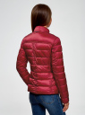 Куртка стеганая с воротником-стойкой oodji для Женщины (красный), 20204046/45797/4900N