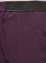 Брюки укороченные на эластичном поясе oodji для женщины (фиолетовый), 11706203-5B/14917/8801N