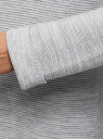 Кардиган удлиненный без застежки oodji для женщины (серый), 63207186-1/31347/2010M