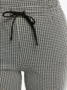 Брюки трикотажные на завязках oodji для женщины (черный), 16701073-3/51570/2912C