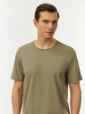 Футболка хлопковая oodji для Мужчины (зеленый) Футболка хлопковая oodji для Мужчины (зеленый), 5B621002M-4/46154/6601N