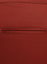 Брюки-чиносы с ремнем oodji для женщины (красный), 11706190-5B/32887/4903N