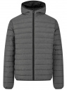 Куртка стеганая с капюшоном oodji для Мужчины (серый) Куртка стеганая с капюшоном oodji для Мужчины (серый), 1B112029M-1/51304/2502M