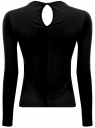 Трикотажная блузка oodji для женщины (черный), 21311030/45099/2900L