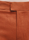 Брюки льняные укороченные oodji для женщины (оранжевый), 21701092B/16009/3101N