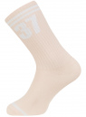 Комплект хлопковых носков (3 пары) oodji для женщины (разноцветный), 57102815T3/47469/3