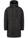Куртка удлиненная с капюшоном oodji для Мужчины (черный) Куртка удлиненная с капюшоном oodji для Мужчины (черный), 1L124001M-1/50771/2900N