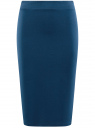 Юбка-карандаш базовая oodji для Женщины (синий), 14101099B/47420/7901N