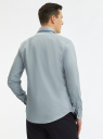 Рубашка базовая из хлопка oodji для мужчины (серый), 3B140009M/34146N/7401N