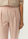 Брюки с защипами и стрелками oodji для Женщины (розовый) Брюки с защипами и стрелками oodji для Женщины (розовый), 11704020/18600/4B00N