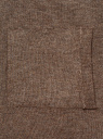 Кардиган без застежки с карманами oodji для женщины (коричневый), 73212397B/45904/3900M