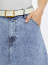 Юбка миди джинсовая oodji для Женщины (синий), 11510016/50815/7000W