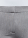 Брюки на эластичном поясе с декоративными карманами oodji для женщины (серый), 11706208/18600/2300M