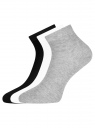 Комплект из трех пар укороченных носков oodji для женщины (разноцветный), 57102418T3/47469/68