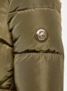 Куртка с меховым воротником oodji для Женщины (зеленый), 10203057/45794/6800N