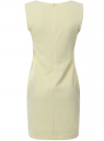 Трикотажное платье oodji для женщины (желтый), 24015003/45211/5000N