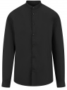 Рубашка приталенная с воротником-стойкой oodji для Мужчины (черный), 3B140004M/34146N/2900N