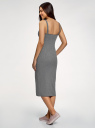 Платье-майка трикотажное oodji для женщины (серый), 14015025/46412/2501M