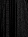 Юбка плиссе из сетки oodji для женщины (черный), 14100083/24205/2900N