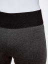 Легинсы с широким поясом-резинкой oodji для женщины (серый), 28700009-2/37854/2500M